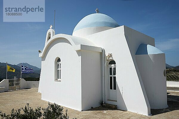 Kirche von Profitis Ilias nördlich von Mantres  Kreta  Griechenland  Prophet Elija  Europa