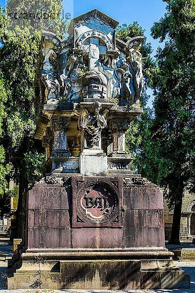 Cimitero Monumentale  die besten Bildhauer und Architekten haben hier ihrer Idee vom Tod ein Gesicht gegeben  Mailand  Lombardei  Italien  Mailand  Lombbardei  Italien  Europa
