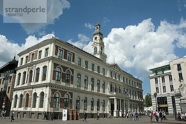 Rathaus  Rathausplatz  Altstadt  Riga  Lettland  Baltikum  Europa  Ratslaukums  Europa