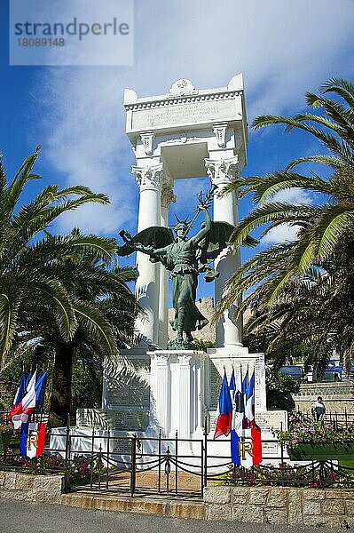 Denkmal  Ehrenmal der Kriegsopfer  Calvi  Korsika  Frankreich  Europa