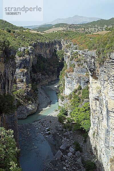 Osum Schlucht  canyon  Fluss Osum  Albanien  Europa