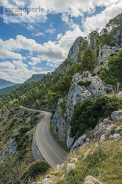 Nördliche Küstenstraße  Mallorca  Spanien  Europa