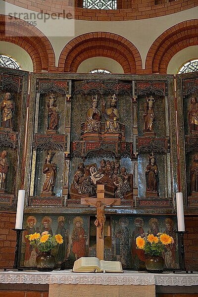 Altar  Klosterkirche St. Marien  Kloster Lehnin  Brandenburg  Deutschland  Europa