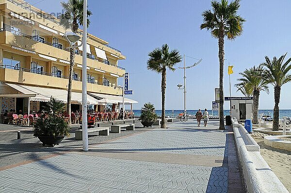 Promenade  Platja Finestrat  Playa  Benidorm  Provinz Alicante  Costa Blanca  Spanien  Europa