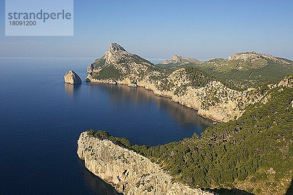 Cap Formentor  Blick vom Mirador des Colomer  Mallorca  Balearen  Spanien  Europa