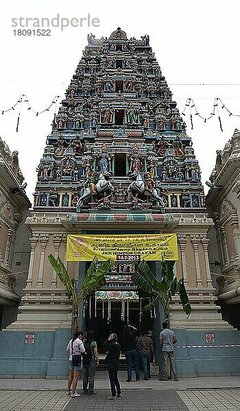Sri Mahamariamman-Tempel  Jalan Tun H. S. Lee  Chinatown  Kuala Lumpur  Malaysia  Asien