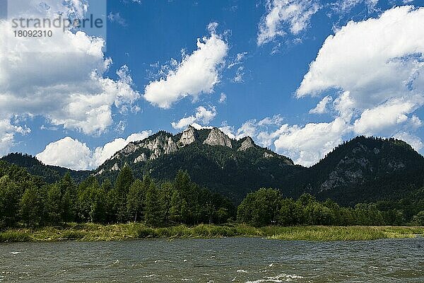 Drei Kronen  Pieniny Nationalpark  Sromowce Wyzne  Kroscienko nad Dunajcem  Kleinpolen  Polen  Europa