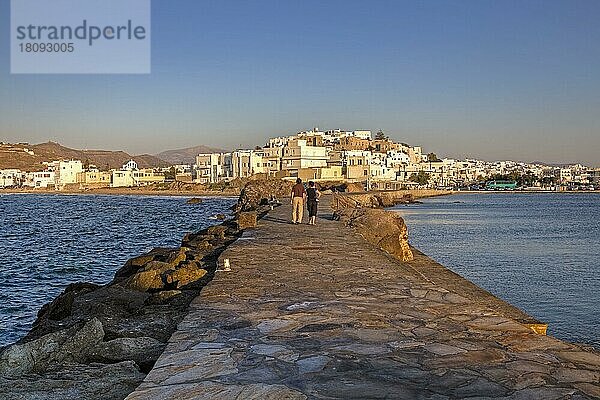 Chora  Hauptort  Naxos  Kykladen  Griechenland  Europa