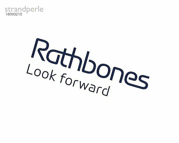 Rathbone Brothers  gedrehtes Logo  Weißer Hintergrund B