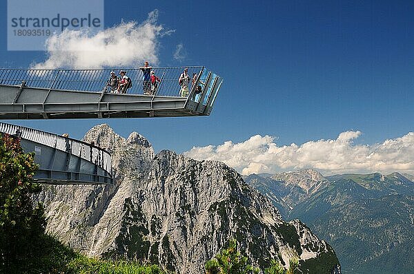 Aussichtsplattform Alpspix  Alpspitze  Garmisch-Partenkirchen  Bayern  Deutschland  Europa