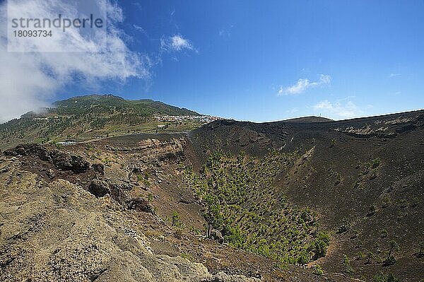 Vulkan San Antonio im Monumento Natural de los Volcanes de Teneguia Park  La Palma  Kanarische Inseln  Spanien  Europa