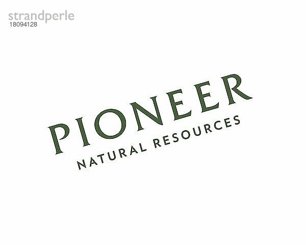 Pioneer Natural Resources  gedrehtes Logo  Weißer Hintergrund