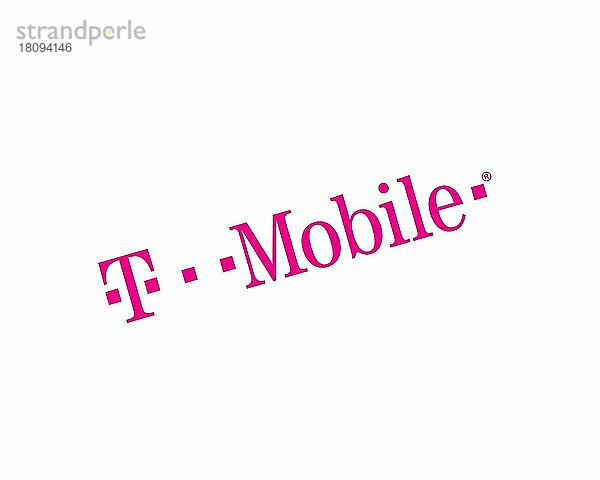 T Mobile US  gedrehtes Logo  Weißer Hintergrund