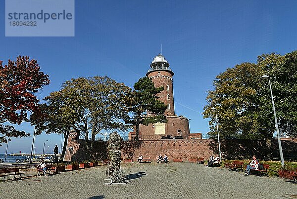 Leuchtturm  Hafen  Kolberg  Polen  Europa