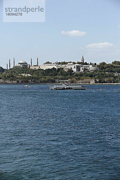 Topkapi-Palast und Haghia Sophia  Istanbul  Türkei  Asien