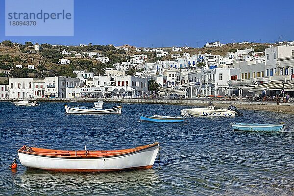 Fischerdorf  Chora  Mykonos  Kykladen  Ägäis  Agios Nikolaos tis Kadenas  Griechenland  Europa