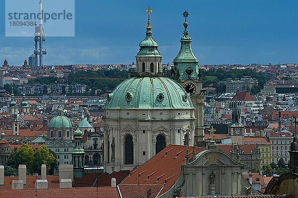 St. Nikolaus-Kathedrale  Prag  Böhmen  Tschechische Republik  Europa
