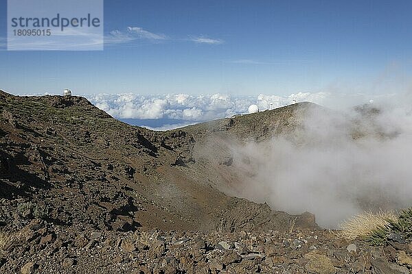 Observatorien am Roque de los Muchachos  Tijarafe  La Palma  Spanien  Europa