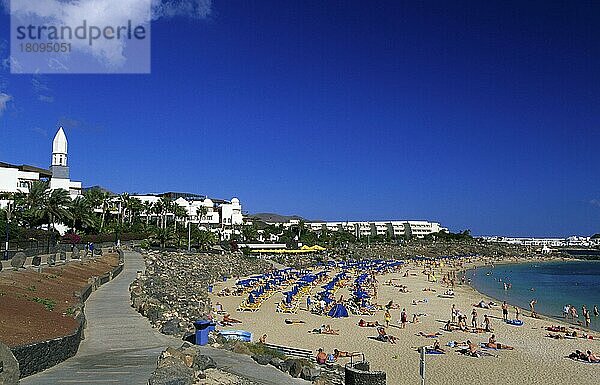 Playa Dorada in Playa Blanca  Lanzarote  Kanarische Inseln  Spanien  Europa
