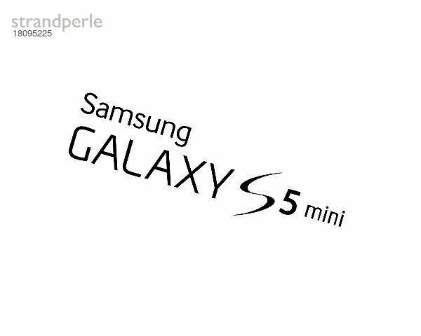 Samsung Galaxy S5 Mini  gedrehtes Logo  Weißer Hintergrund B