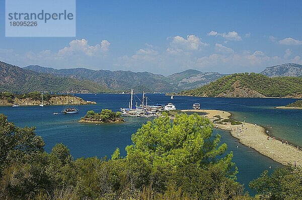 Calis Beach Island  Adlar  12 Island Tour Ausflug  Fethiye  türkische Ägäis  türkische Ägäis  Türkei  Asien