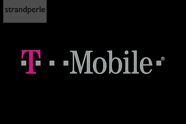 T Mobile UK  Logo  Schwarzer Hintergrund