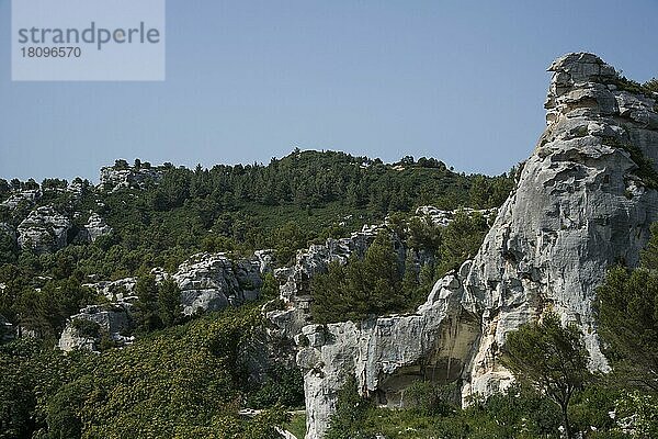 Val d'Enfer  Enfer-Tal  Les Beaux de Provence  Bouches-du-Rhone  Provence  Provence-Alpes-Cote d'Azur  Frankreich  Europa