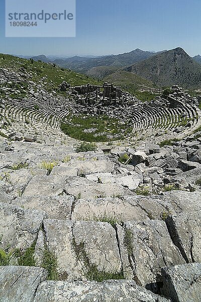 Amphitheater von Sagalassos. Sagalassos ist eine archäologische Stätte im Südwesten der Türkei