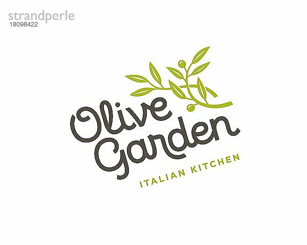 Olive Garden  gedrehtes Logo  Weißer Hintergrund