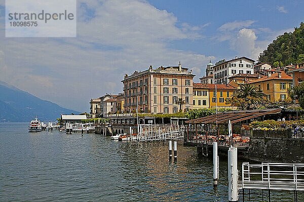 Anlegestellen  Bellagio  am Comer See  Provinz Como  Lombardei  Lago di Como  Italien  Europa