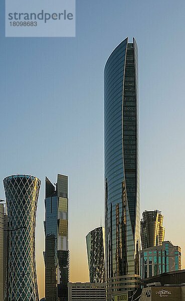 Wolkenkratzer  Doha  Emira  Katar  Vereinigte Arabische Emirate  Asien