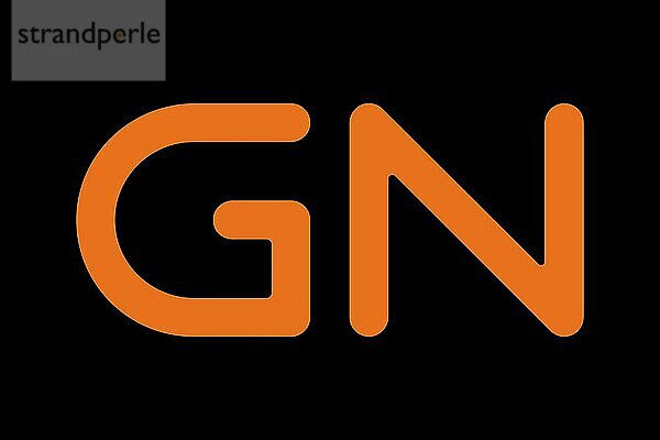 GN Store Nord  Logo  Schwarzer Hintergrund