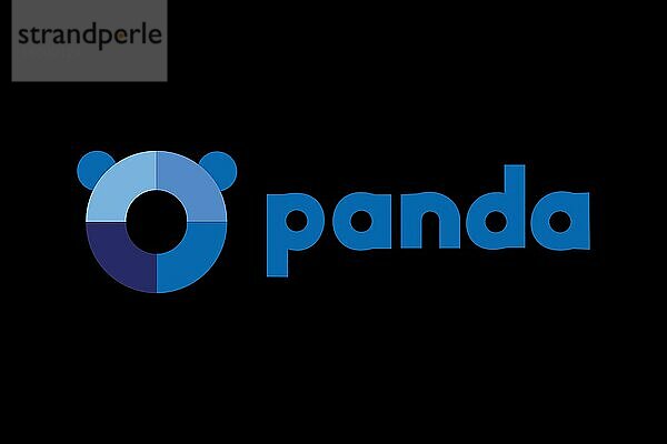 Panda Security  Logo  Schwarzer Hintergrund