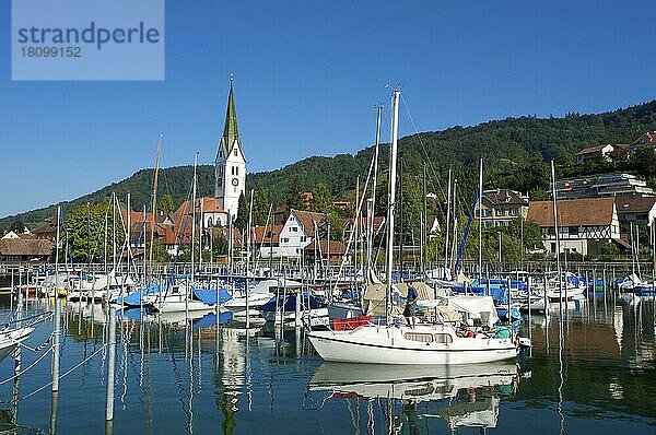 Yachthafen von Sipplingen  Bodensee  Baden-Württemberg  Deutschland  Europa