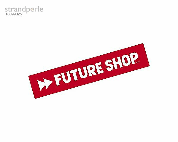 Future Shop  gedrehtes Logo  Weißer Hintergrund