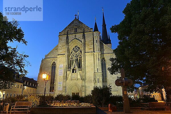 Johanneskirche  Kirchplatz  Saalfeld  Thüringen  Deutschland  Europa