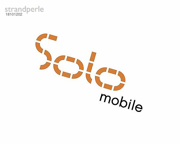 Solo Mobile  gedrehtes Logo  Weißer Hintergrund B