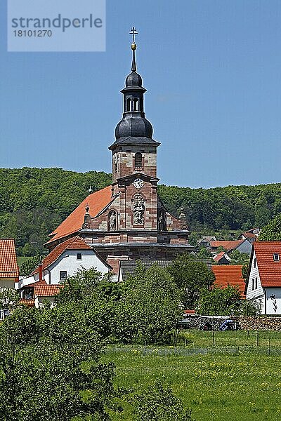 Barockkirche Mariä Himmelfahrt  erbaut 1715-1732  Propstei Zella  Zella  Wartburgkreis  Thüringen  Mariä Himmelfahrt  Deutschland  Europa