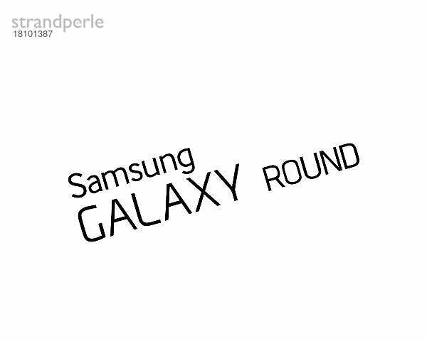 Samsung Galaxy Round  gedrehtes Logo  Weißer Hintergrund