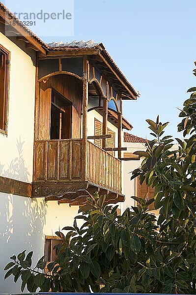 Balkon in der Altstadt von Kas  Riviera  Lykien  türkische Südküste  Türkei  Asien