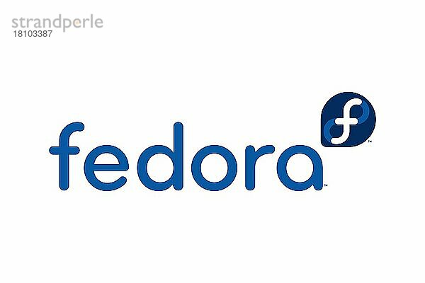 Fedora operating system  Logo  Weißer Hintergrund