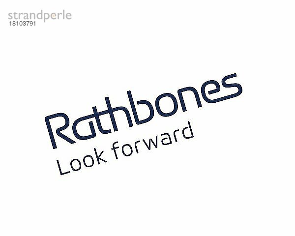 Rathbone Brothers  gedrehtes Logo  Weißer Hintergrund