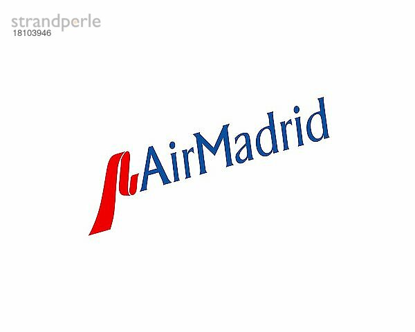 Air Madrid  gedrehtes Logo  Weißer Hintergrund