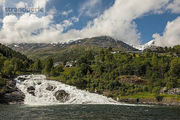 Hellesylt  More og Romsdal  Norwegen  Europa