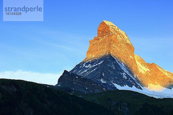 Matterhorn  Wallis  Schweiz  Europa
