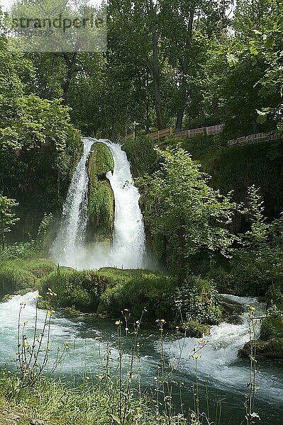 Düden Wasserfälle bei Antalya  türkische Riviera  Türkei  Asien