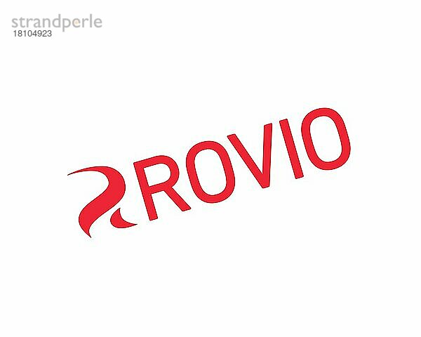 Rovio Entertainment  gedrehtes Logo  Weißer Hintergrund