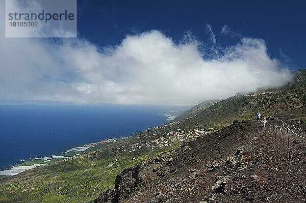 Vulkan San Antonio im Monumento Natural de los Volcanes de Teneguia Park  La Palma  Kanarische Inseln  Spanien  Europa