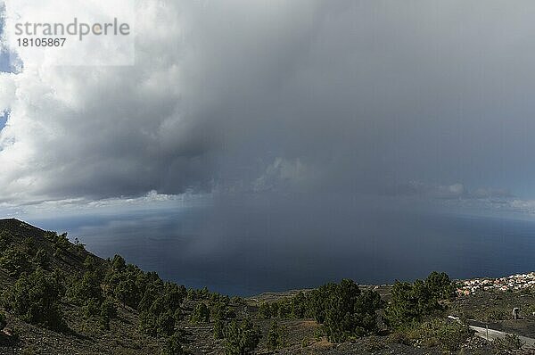 Regenwolke  Los Canarios  La Palma  Spanien  Europa