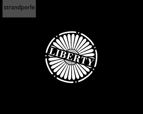 Liberty Media  gedrehtes Logo  Schwarzer Hintergrund B